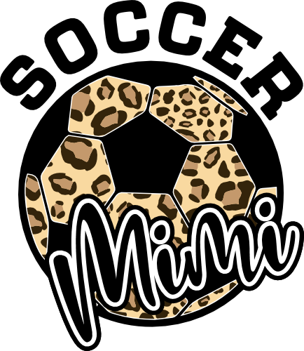 (067-07-1J) Soccer Mimi Leopard Ball Iron-On Transfer