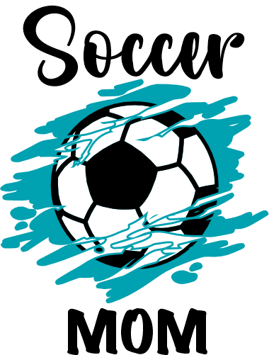 (067-07-1M) Soccer Mom Grunge Iron-On Transfer