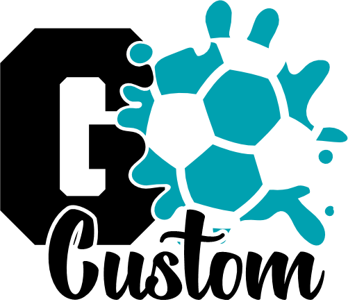 (067-07-1N) Go Team Mascot Soccer Custom Iron-On Transfer