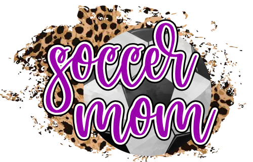 (067-07-1R) Soccer Mom Leopard Iron-On Transfer
