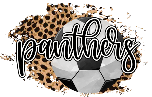 (067-07-1R) Panthers Soccer Leopard Iron-On Transfer