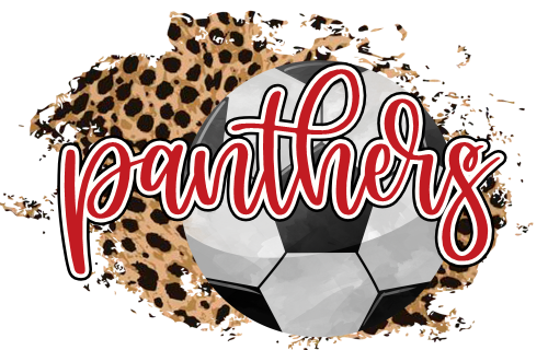 (067-07-1R) Panthers Soccer Leopard Iron-On Transfer