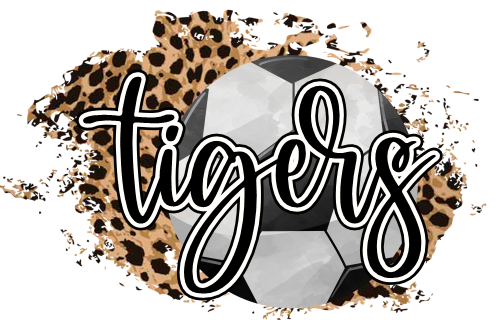 (067-07-1R) Tigers Soccer Leopard Iron-On Transfer
