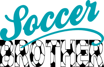 (067-07-1S) Soccer Brother Iron-On Transfer