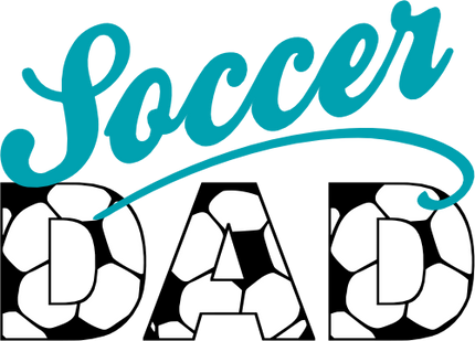 (067-07-1S) Soccer Dad Iron-On Transfer