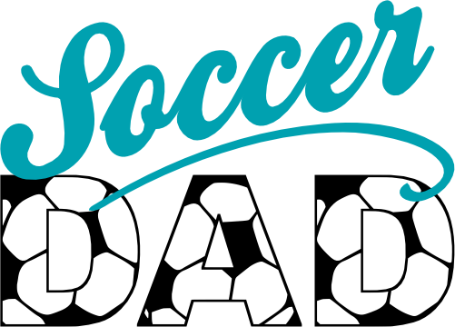 (067-07-1S) Soccer Dad Iron-On Transfer