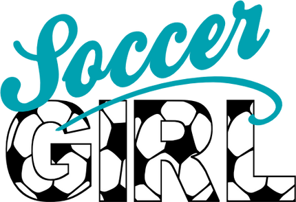 (067-07-1S) Soccer Girl Iron-On Transfer