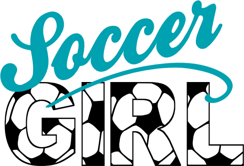 (067-07-1S) Soccer Girl Iron-On Transfer