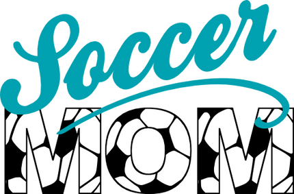 (067-07-1S) Soccer Mom Iron-On Transfer