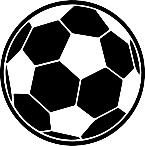 (s067-1-2C) Black White Soccer Ball