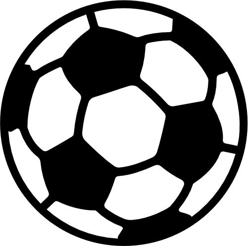 (s067-1-2D) Black White Soccer Ball