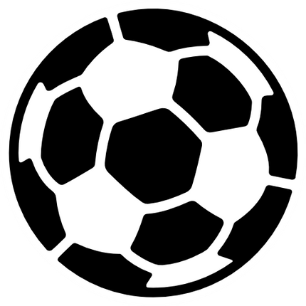 (s067-1-2E) Black White Soccer Ball