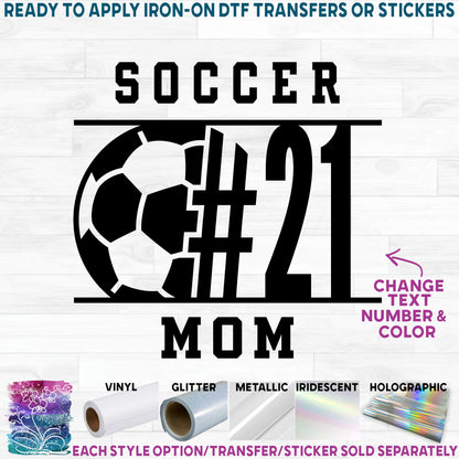 (s067-8F) Soccer Team Name Mascot Mom Family Custom Text