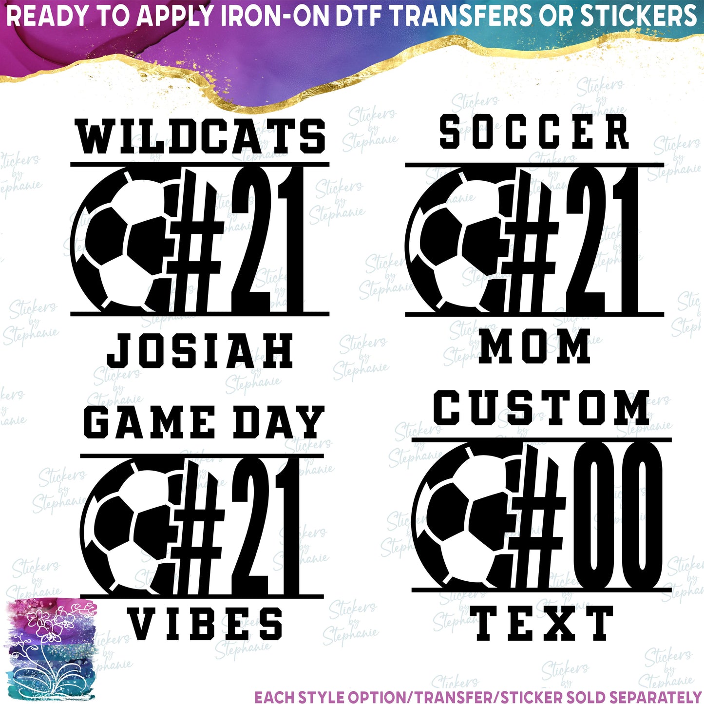 (s067-8F) Soccer Team Name Mascot Mom Family Custom Text