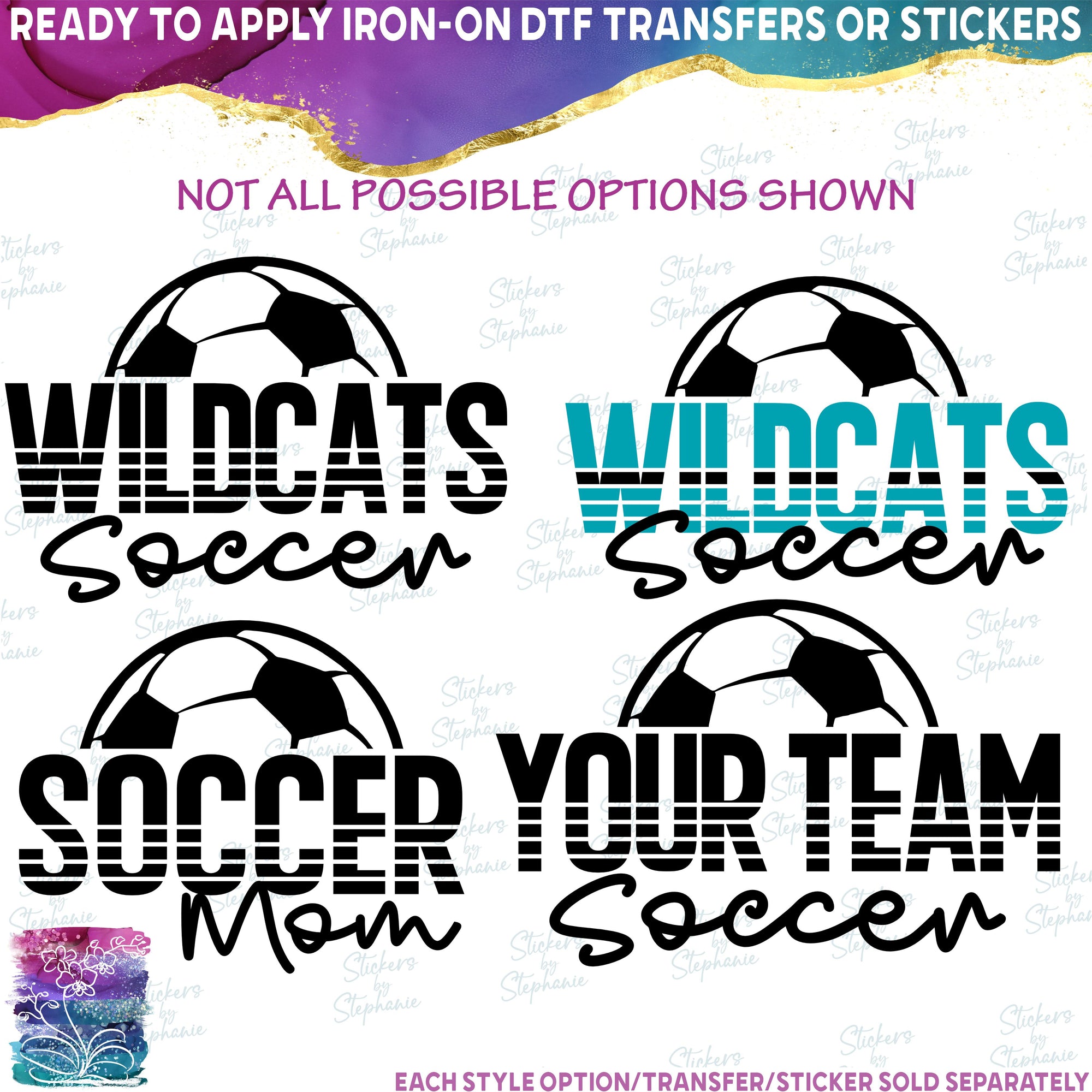 (s067-8G) Soccer Team Family Mom Custom Text