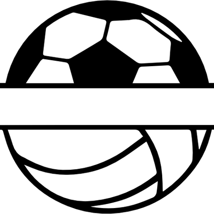 (067-02-J) Soccer Volleyball Split Ball Text