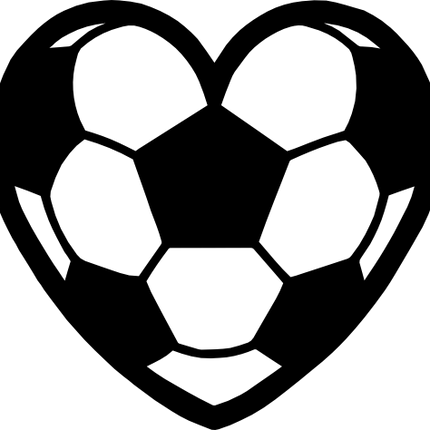 (s067-1-1A) Heart Soccer Ball