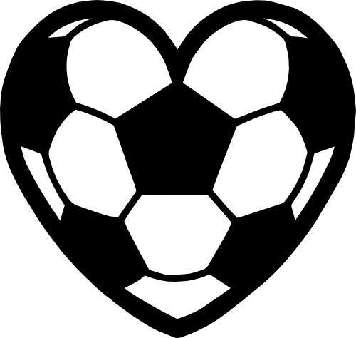 (s067-1-1A) Heart Soccer Ball