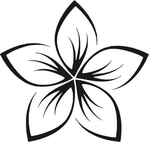 (068-C) Hawaiian Plumeria Flower