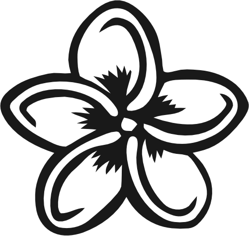 (s068-E) Hawaiian Plumeria Flowers