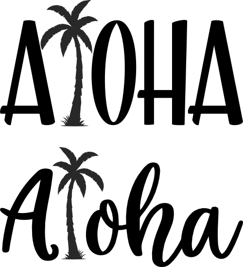 (069-E) Aloha Palm Tree