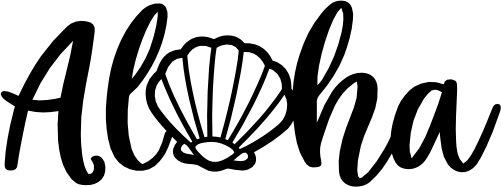 (s069-G) Aloha Sea Shell