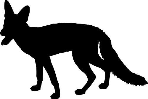 (s006-2-E) Fox Silhouette