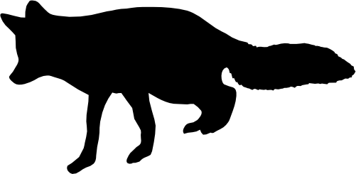 (s006-2-M) Fox Silhouette