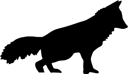 (s006-2-O) Fox Silhouette