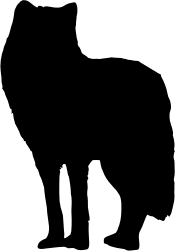 (s006-2-P) Wolf Silhouette
