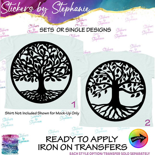 (s7-01-101) Tree of Life Iron-On Transfer