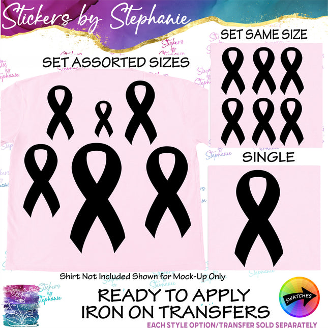 (s7-01-112) Awareness Ribbon Iron-On Transfer