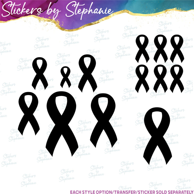 (s7-01-112) Awareness Ribbon Iron-On Transfer
