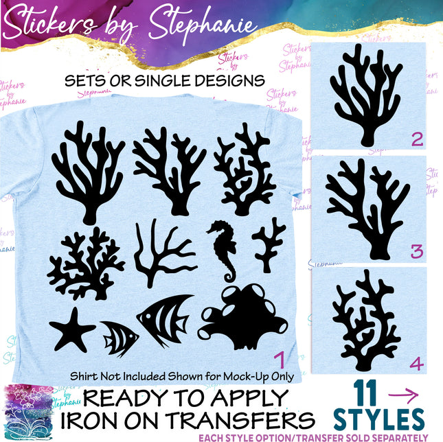 (s7-01-200) Coral Iron-On Transfer