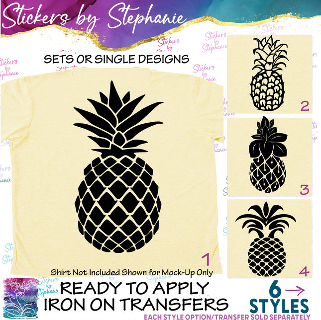 (s7-01-074) Pineapple Iron-On Transfer