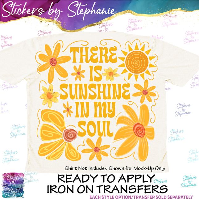 (s7-04-103) There is Sunshine in My Soul Iron-On Transfer