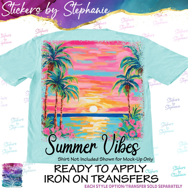 (s7-04-102) Summer Vibes Iron-On Transfer
