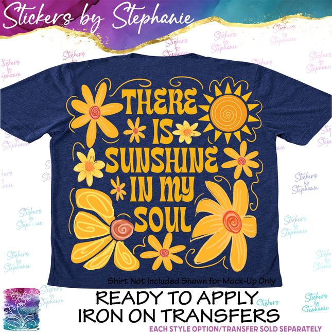 (s7-04-103) There is Sunshine in My Soul Iron-On Transfer
