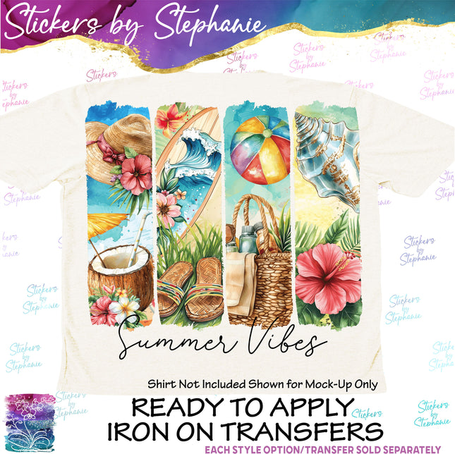 (s7-04-107) Summer Vibes Iron-On Transfer