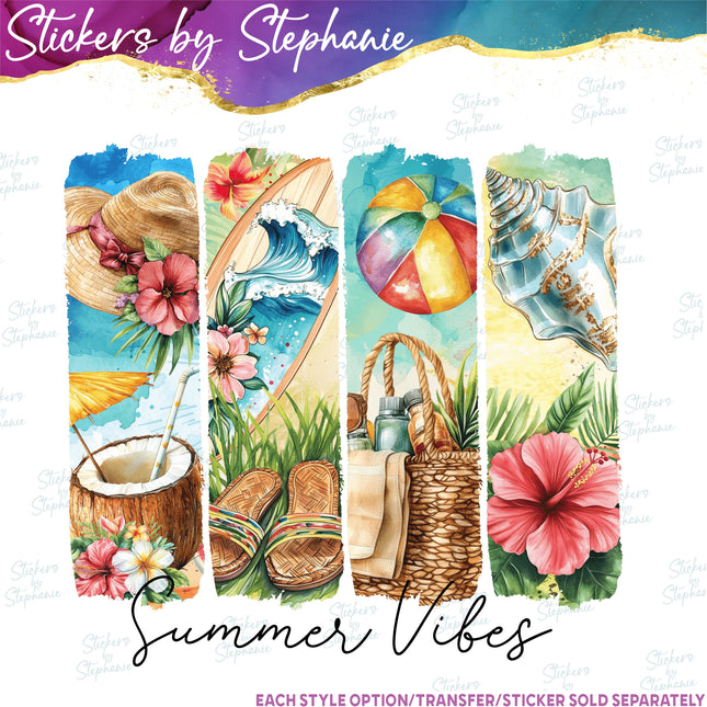 (s7-04-107) Summer Vibes Iron-On Transfer