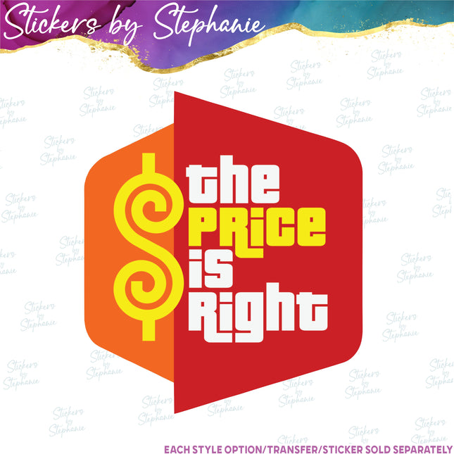 (s7-04-133) Price is Right Iron-On Transfer