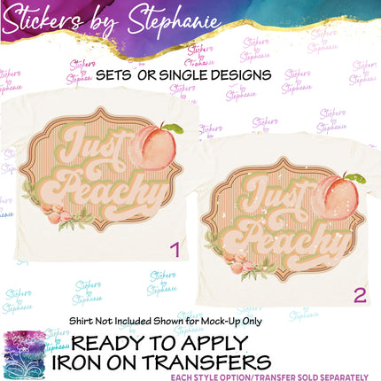 (s7-04-062) Just Peachy Iron-On Transfer