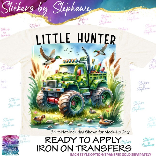 (s7-04-065) Little Hunter Iron-On Transfer