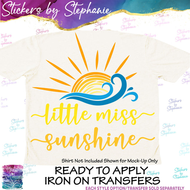 (s7-04-066) Little Miss Sunshine Sun Iron-On Transfer