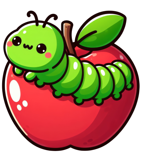 (s007-3N) Caterpillar Apple