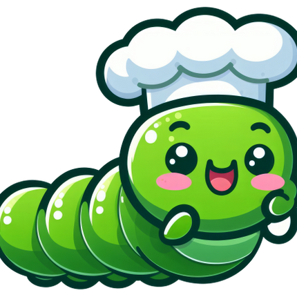 (s007-3P) Caterpillar Chef's Hat