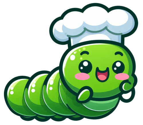 (s007-3P) Caterpillar Chef's Hat