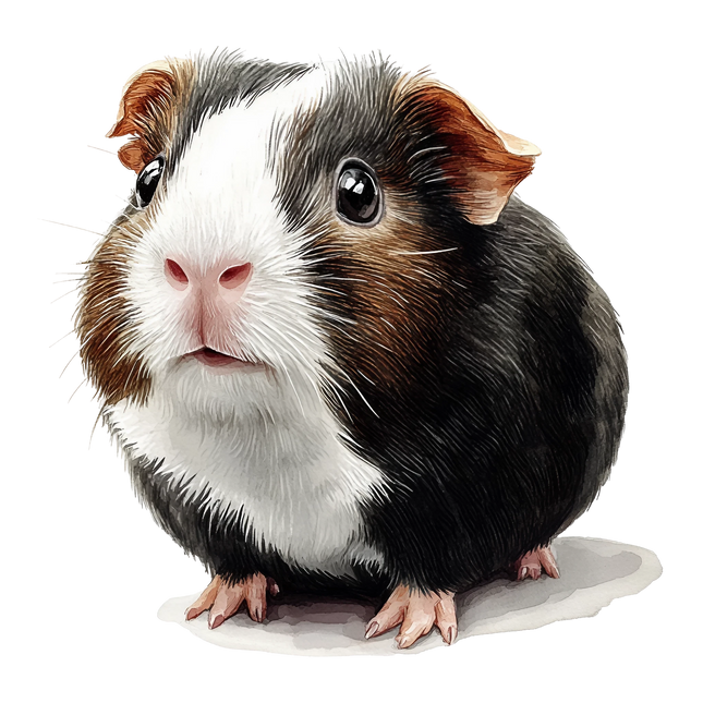 (070-03-1B) Guinea Pig Iron-On Transfer