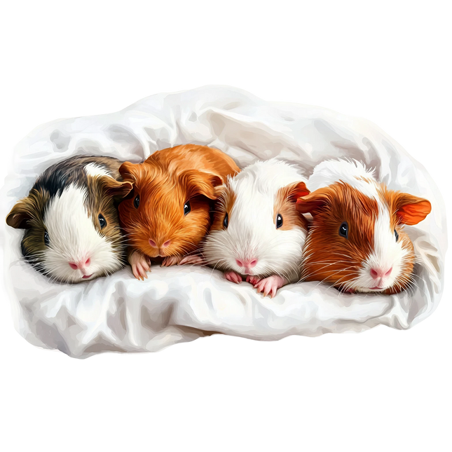 (070-03-1D) Guinea Pig Iron-On Transfer