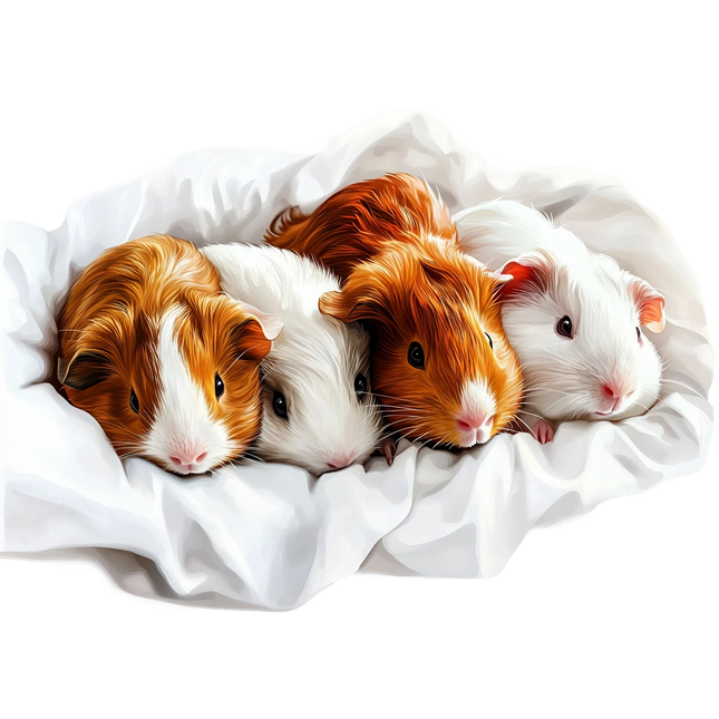 (070-03-1E) Guinea Pig Iron-On Transfer